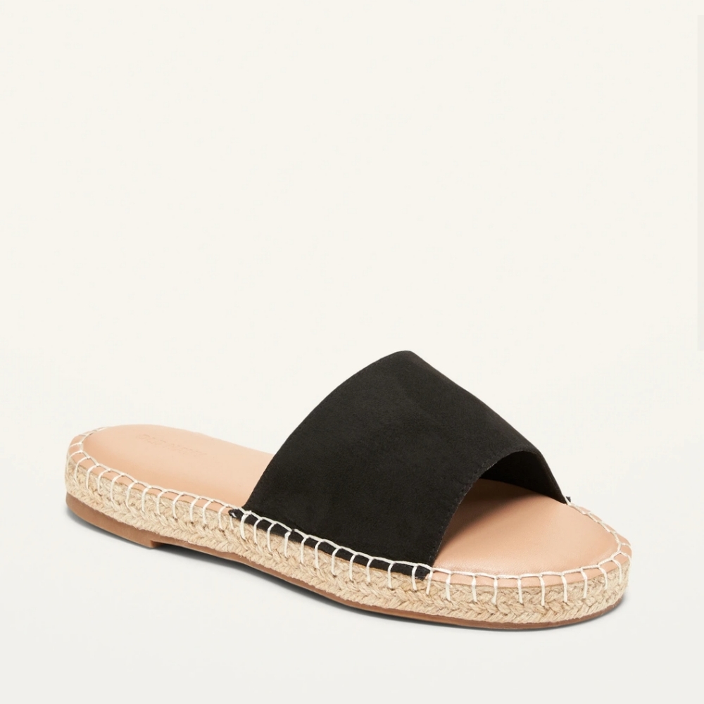 Old Navy Faux Suede Espadrille Slide